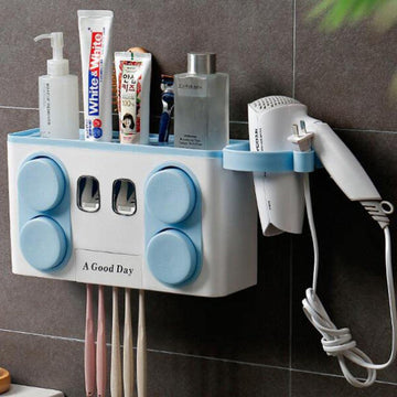 Wall-Mounted Bathroom Organizer – Space-Saving Multi-Function Rack for UAE Homes
