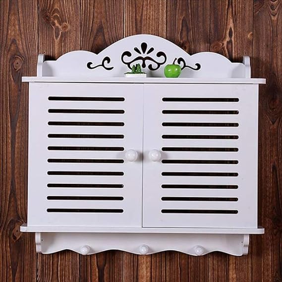 Wall-Mounted Bathroom & Living Room Cabinet – Single Shelf Decorative Storage Box UAE