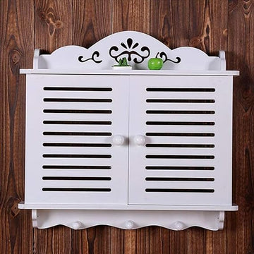 Wall-Mounted Bathroom & Living Room Cabinet – Single Shelf Decorative Storage Box UAE