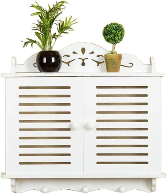 Wall-Mounted Bathroom & Living Room Cabinet – Single Shelf Decorative Storage Box UAE