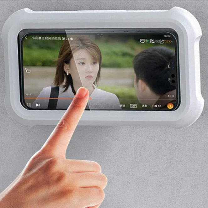 Wall-Mounted Waterproof Mobile Phone Box – Bathroom Safe Phone Holder Rack