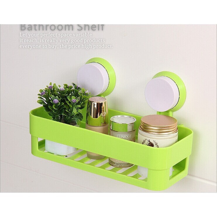 Wall‑Mounted Bathroom Shelf – Rust‑Resistant Suction Storage Rack UAE