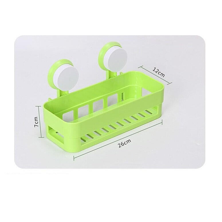 Wall‑Mounted Bathroom Shelf – Rust‑Resistant Suction Storage Rack UAE